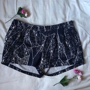 Navy and white shorts